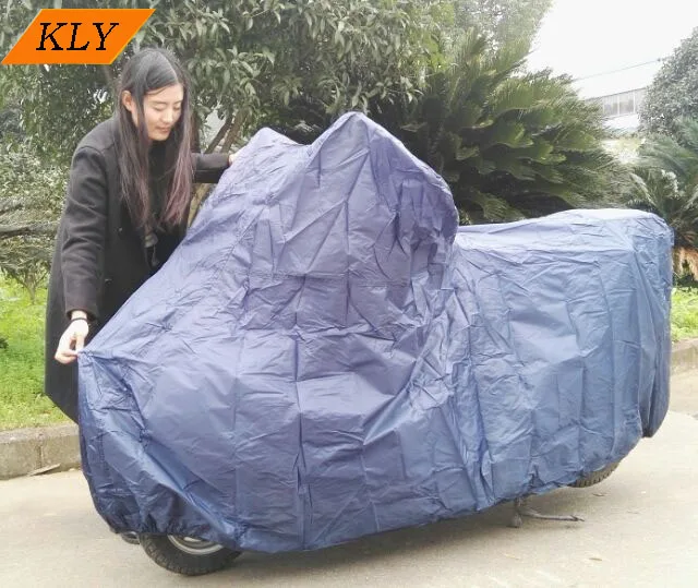 Водонепроницаемый темно-синий чехол 170T из полиэстера с полиуретановым покрытием и УФ-защитой для мотоцикла