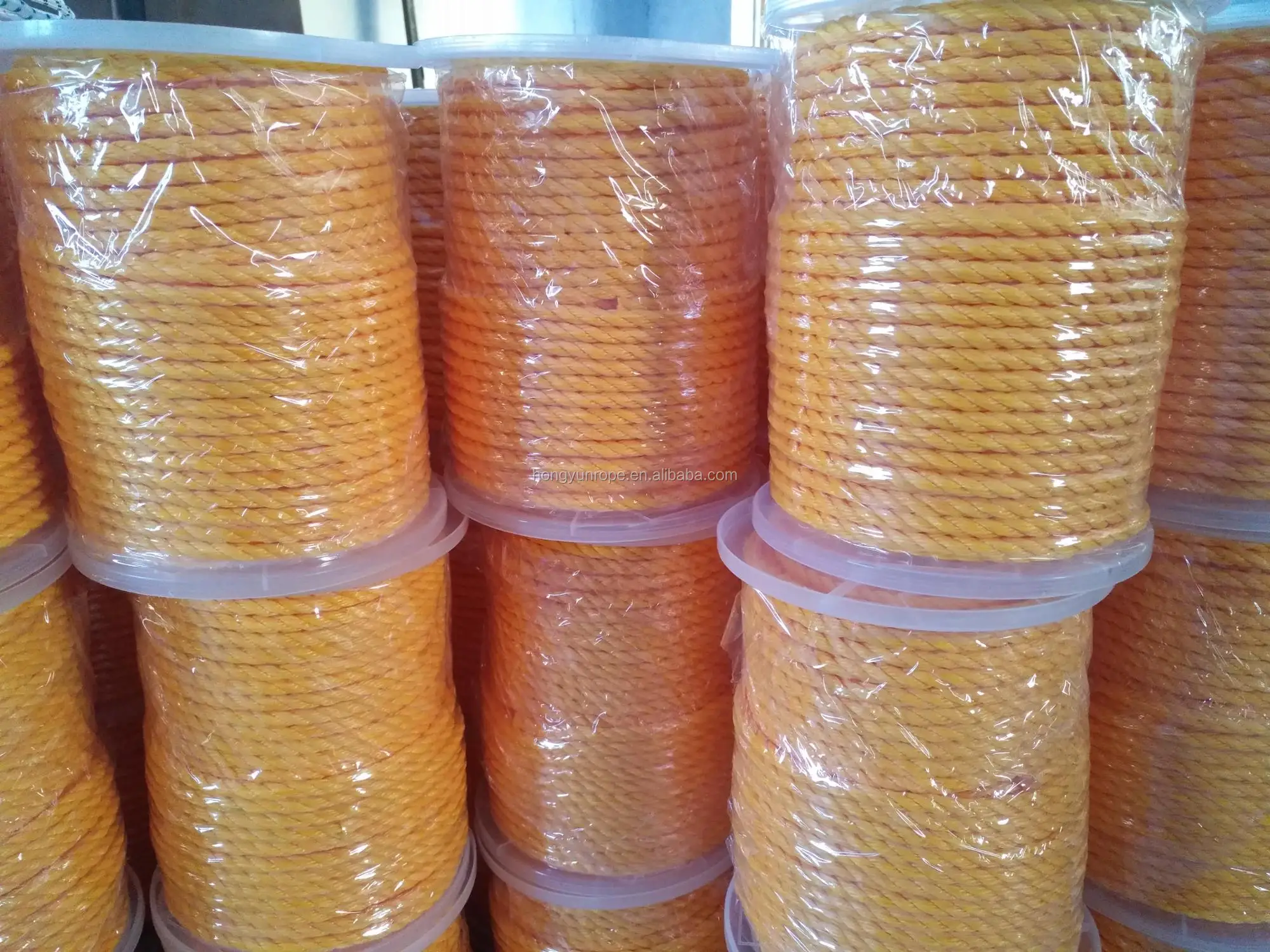 6mm Polypropylene Blue Yellow Hauling Rope Telstra Rope