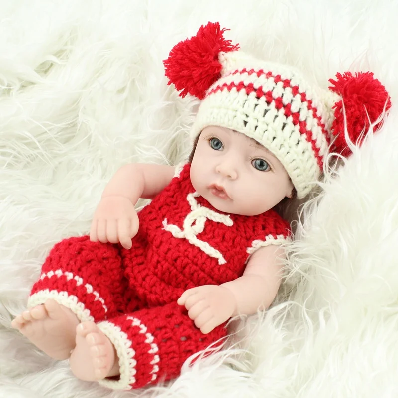 Artificial Simulation Reborn Baby Dolls Silicone Cloth Lifelike vocal Infant Girl Toy Gifts