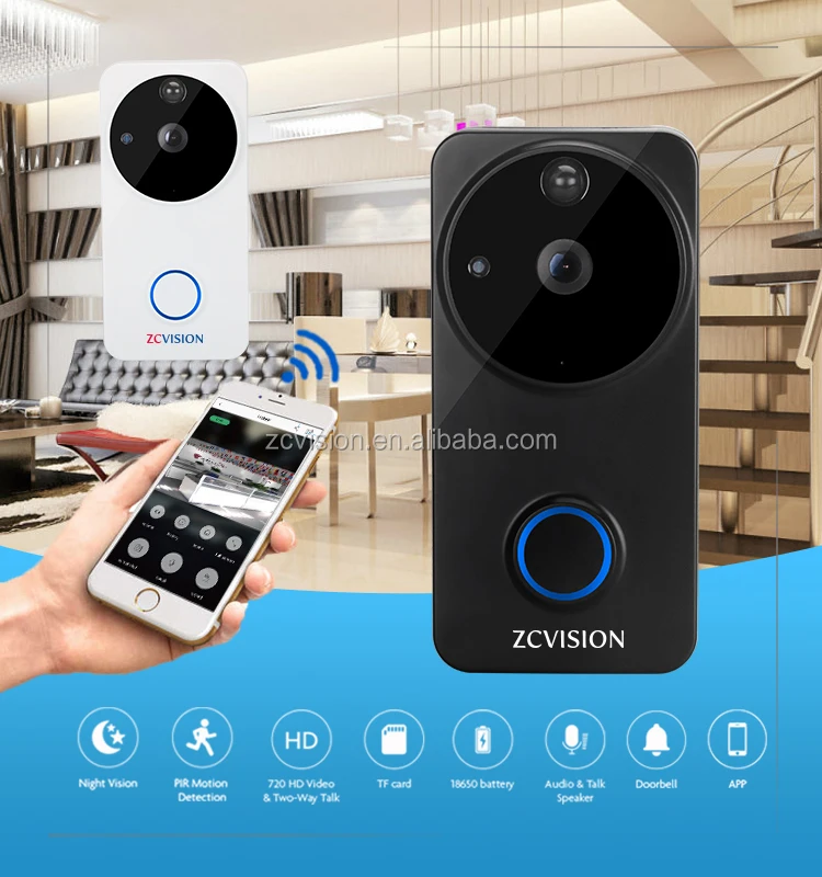 TUYA smart wireless  video doorbell camera night vision wifi phone intercom doorbell