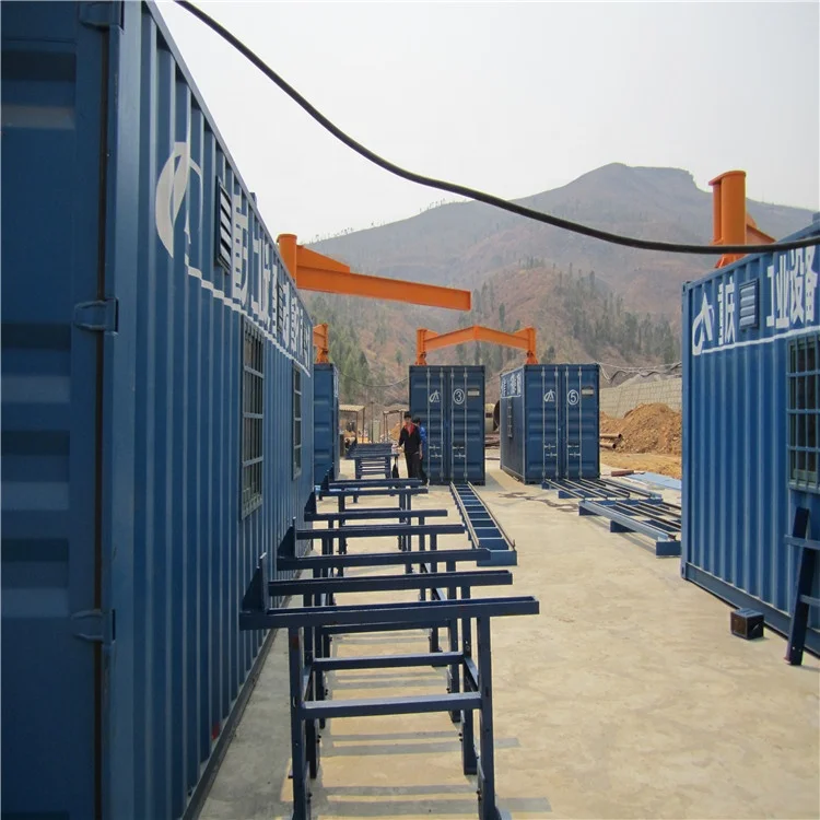 
Containerized piping fabrication production line 
