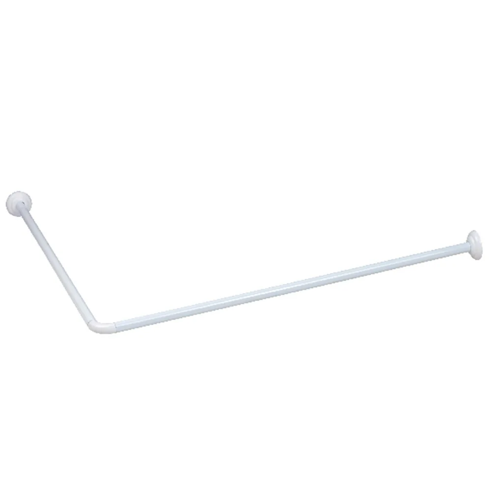 
high quality L shape custom corner curved shower curtain rail rod 