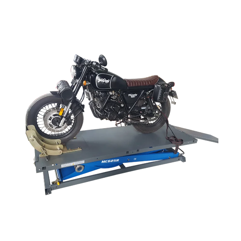 H815 450kg wide front rear extension available pneumatic motorcycle lift