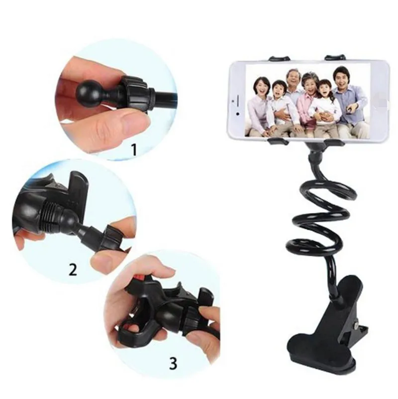 
best price Evergreentech New Flexible Long Arm Cell Phone Holder Stand Lazy Desktop Tablet Car Selfie Mount Bracket for Phone 
