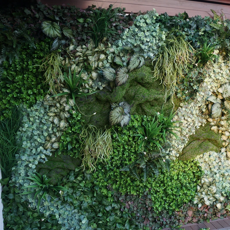 wall hanging plant outdoor matte wedding and home decorative artificial hedge panel moss grass wall garden wall vertical