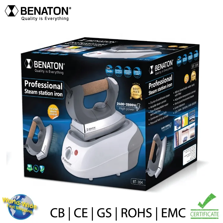 Detachable Adjustable Temperature Plastic Electric Professional Iron Steam Station