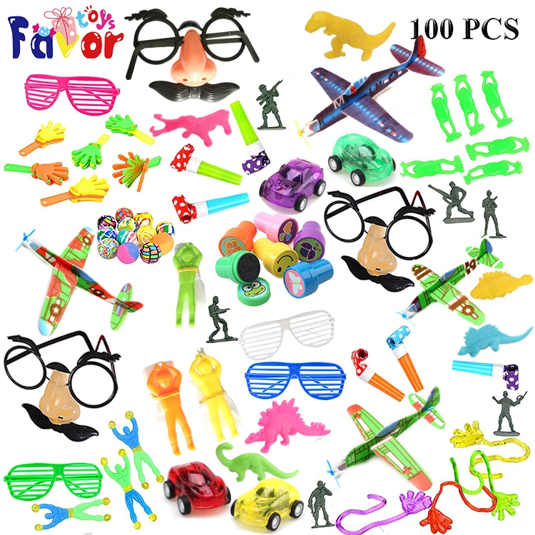 120PCS  Kids Birthday Party Favors Carnival Prizes Box Goodie Bag Fillers Classroom Rewards Pinata Filler Toys Treasure Box