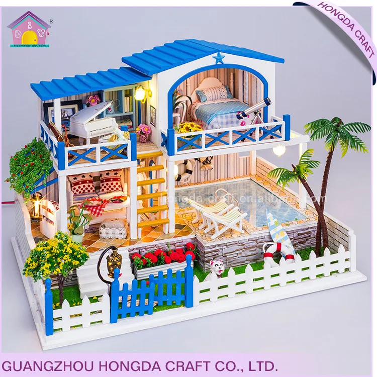 Новый дизайн для детей и взрослых подарок кукольный дом diy бумаги дом
