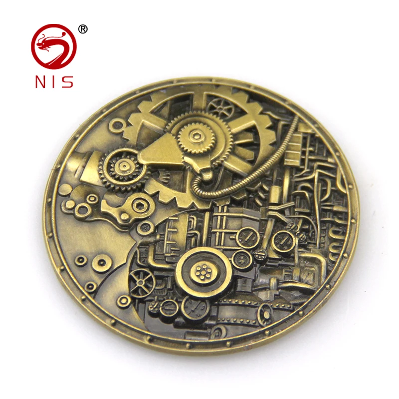 Эксклюзивный дизайн под заказ, металл, золото, латунь, 3d сувенир, старинная монета
