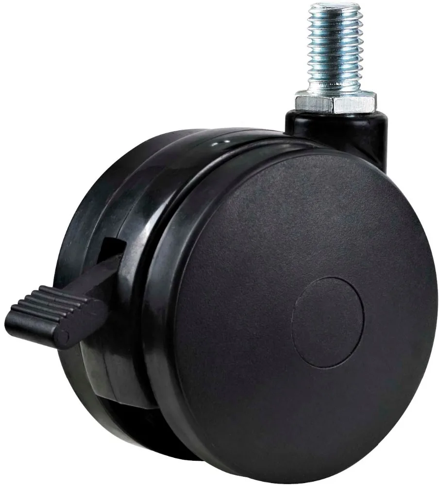 Furniture Caster Wheel 50 Mm Nylon 30 Kg Load Capacity Sofa Caster Wheels Office Chair Roda Modern TWYT50 50 Mm/2 Inch Black