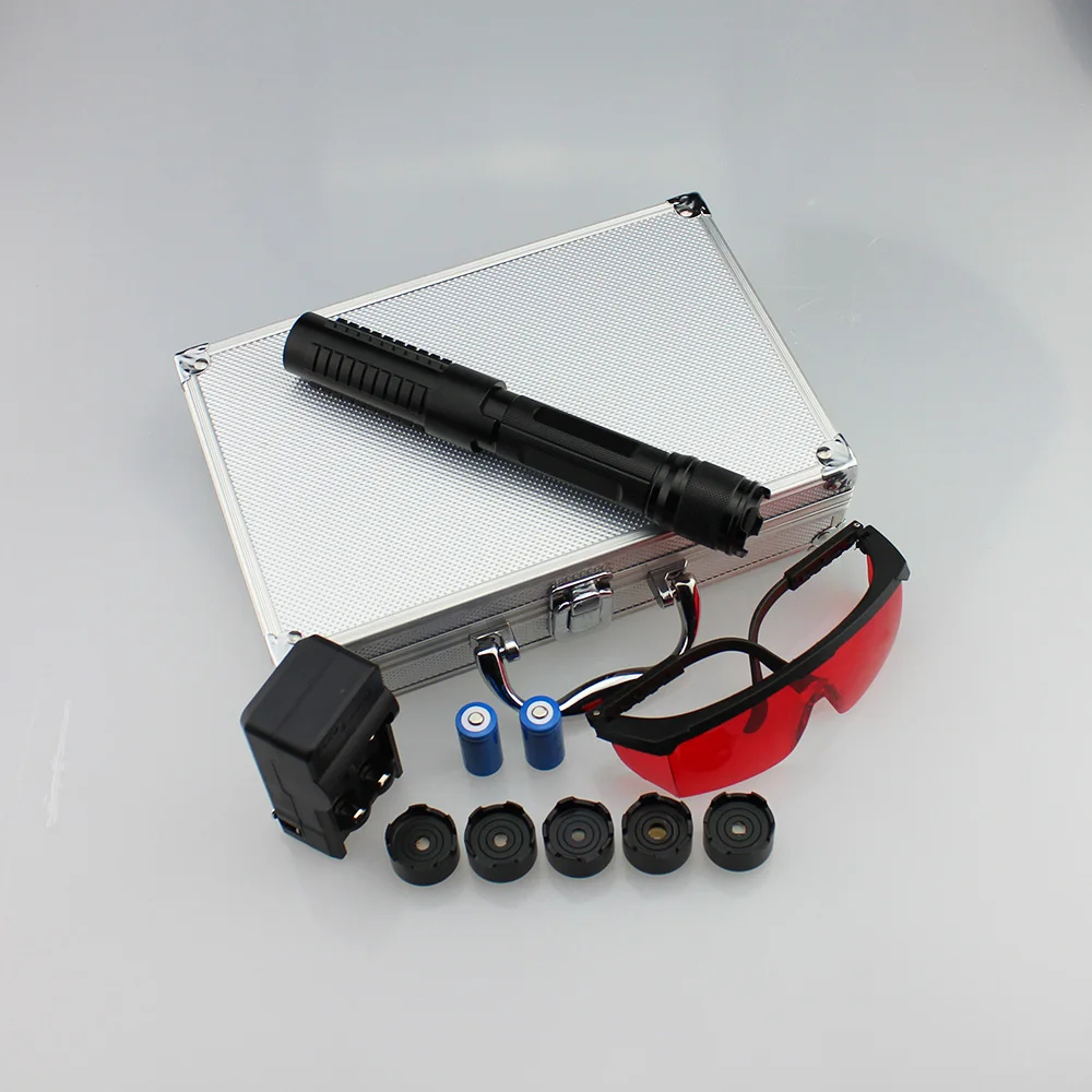 LM-820 445nm blue laser pointer  with laser burn cigars for burning match hunting indicator laser guider
