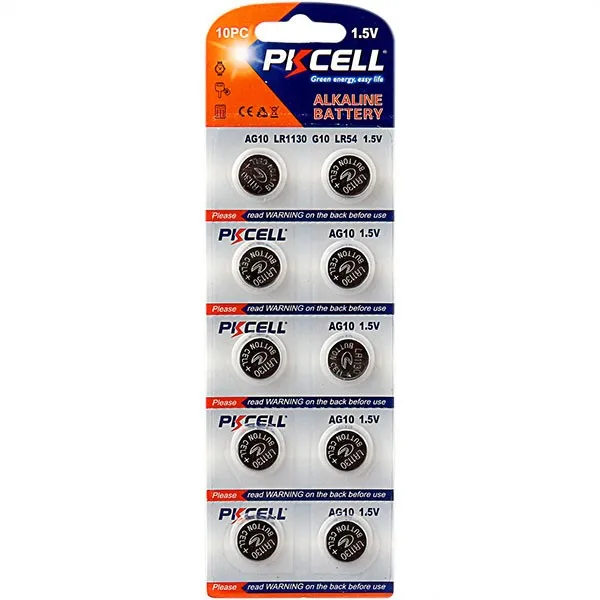 button cell battery lr130 ag10 1130 l1130 alkaline coin cell in high performance