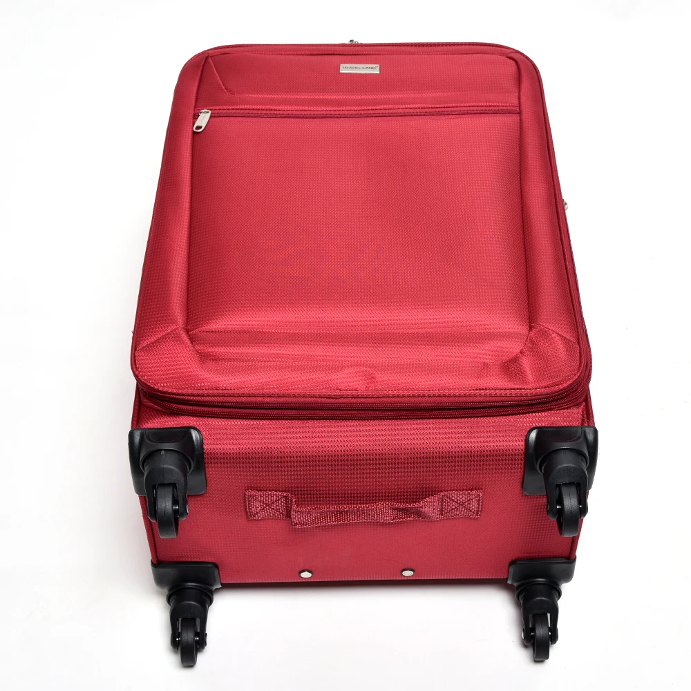 factory 4 wheels 20 24 28 inch Grid fabric Light weight 360 degree spinner wheel 3pcs trolley suitcase luggage bag