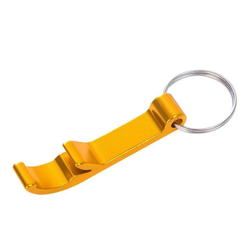 Promotional gift custom logo blank stainless steel key ring beer bottle cap opener cheap metal beer bottle keychain opener