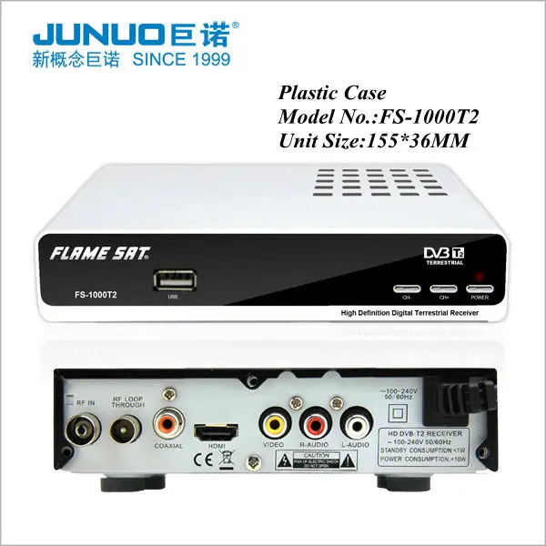 2014 Hotsale FS-1000T2 DVB-T2 STB для России