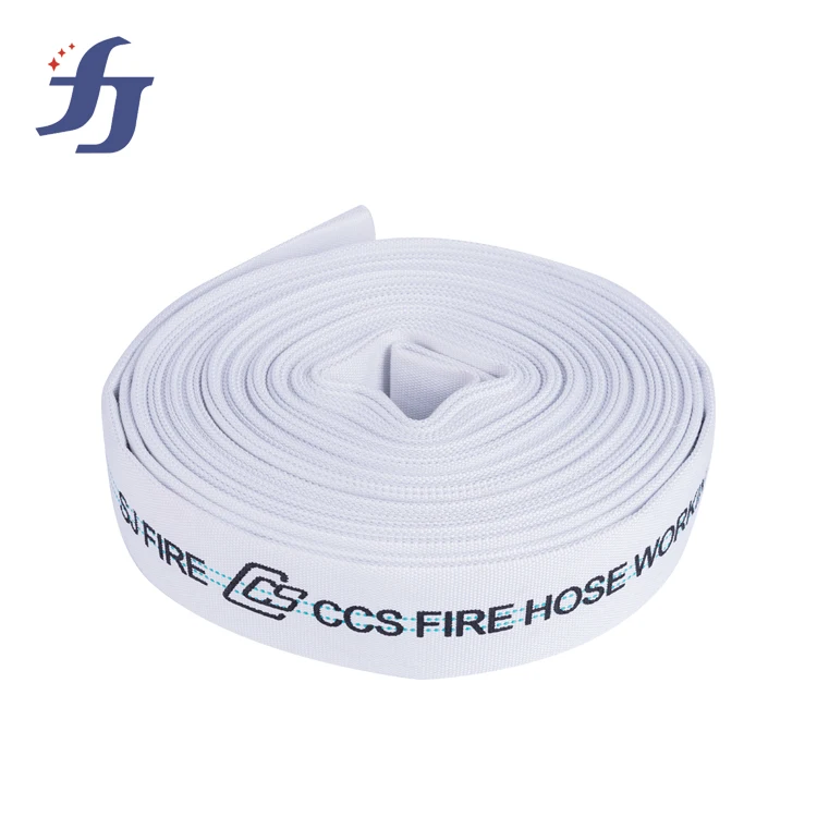 
Lightweight and flexible Kink resistant white fire fighting hose 