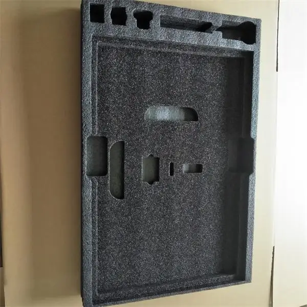 Custom Die Cutting Black EPE Foam Insert For Packing Gift Boxes With Foam Insert