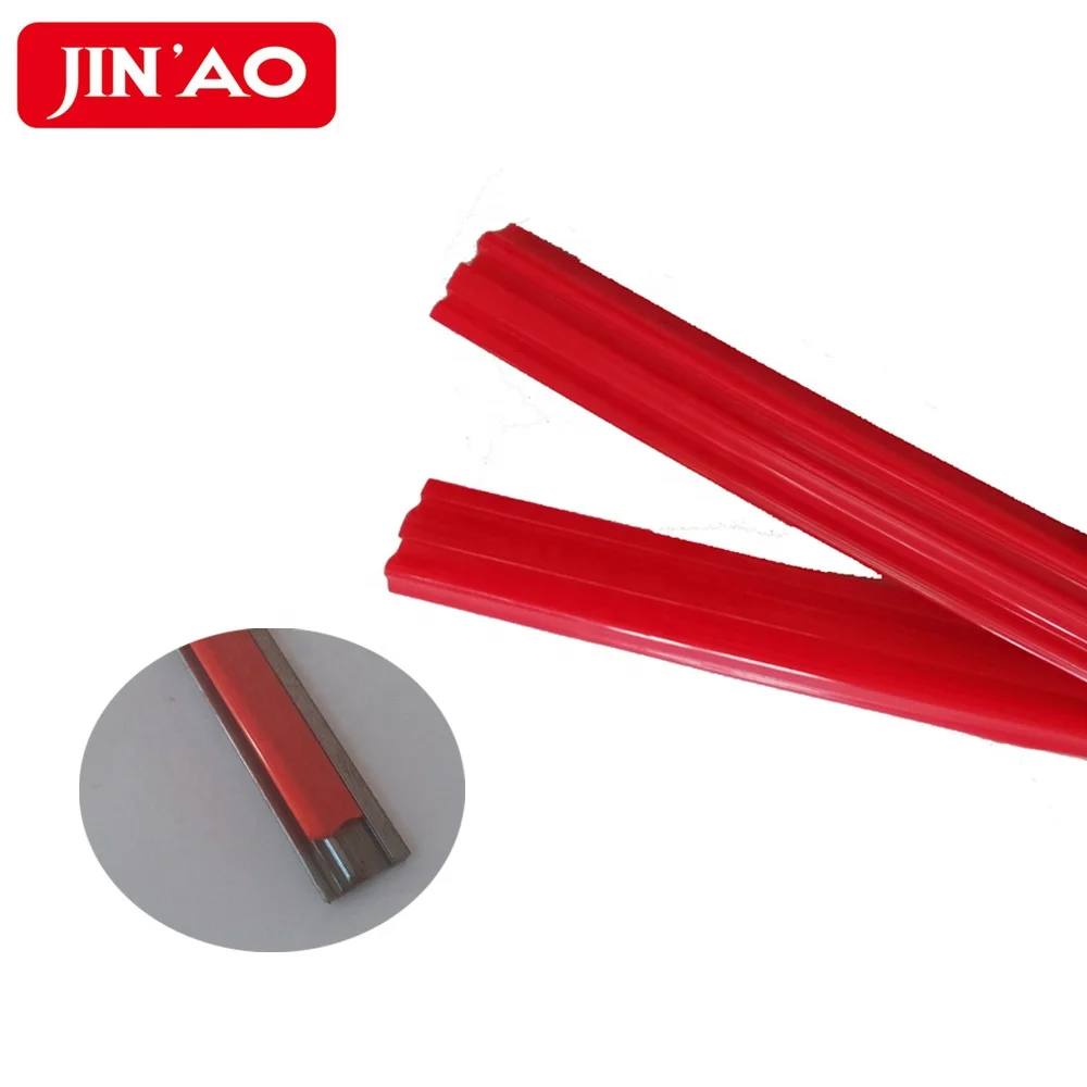 Steel profile wipers used PU lips for CNC Machine telescopic steel cover.