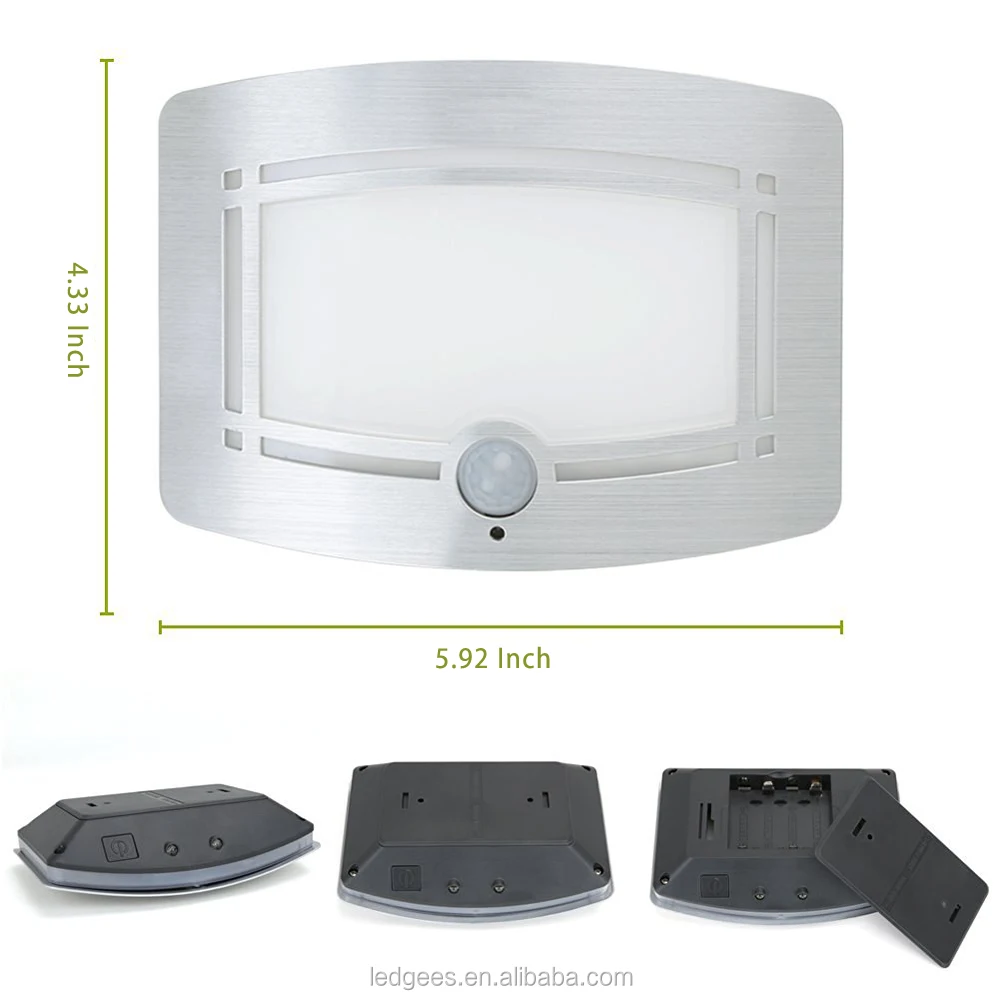 Coolqing Battery-Powered Wireless Motion-Sensing LED Stick-Anywhere Nightlight Wall Sconce