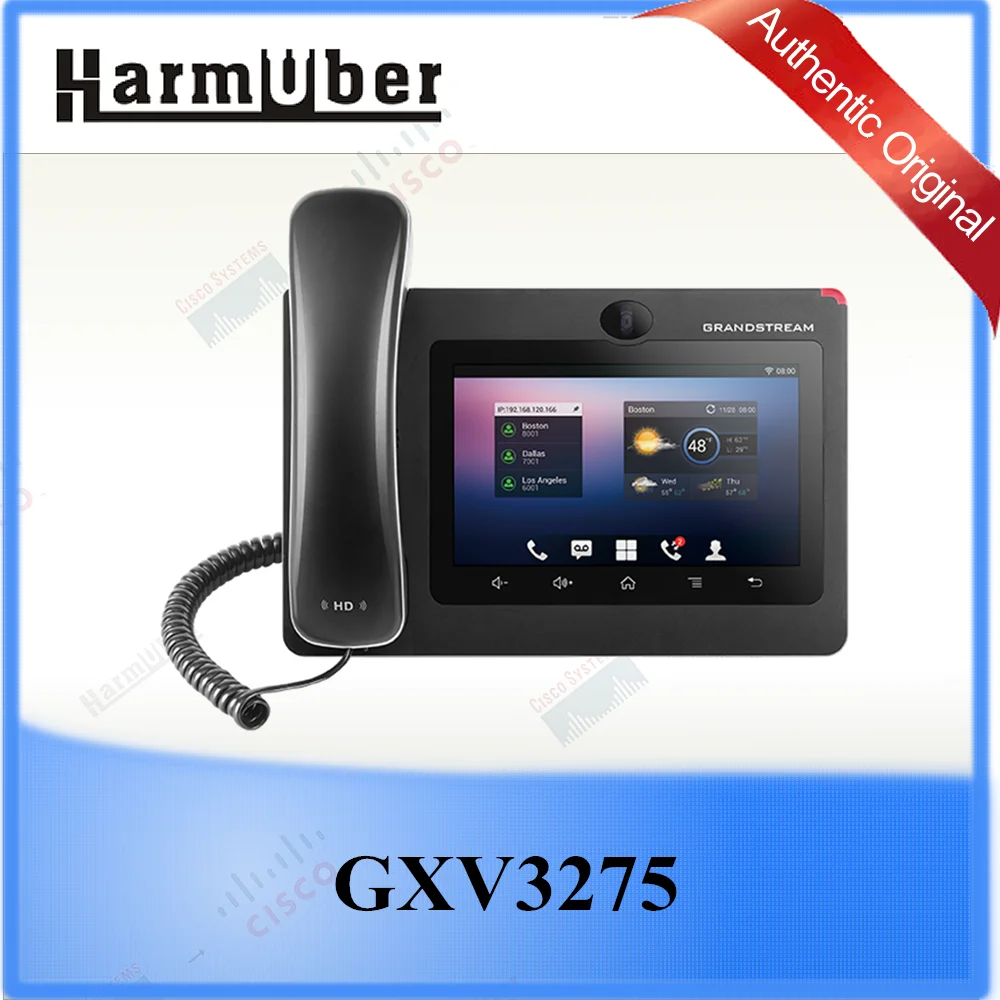 6 Lines 6 SIP Accounts 6-way Voice Conferencing and 3-way Video Conferencing GXV3275 Video IP Phone