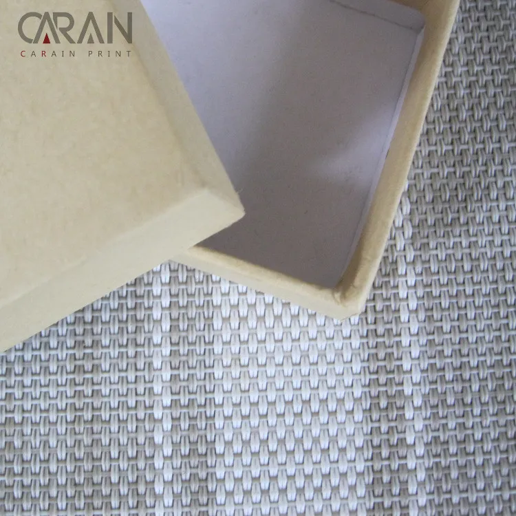
Plain Brown Kraft Paper Laminated Grey Board Bulk Small Gift Packing Box with Cap Lip 