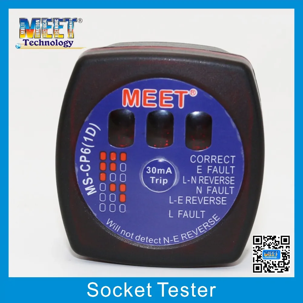 MS-CP6(1D) High Quality Detect Faulty Wiring Electrical Plug Socket