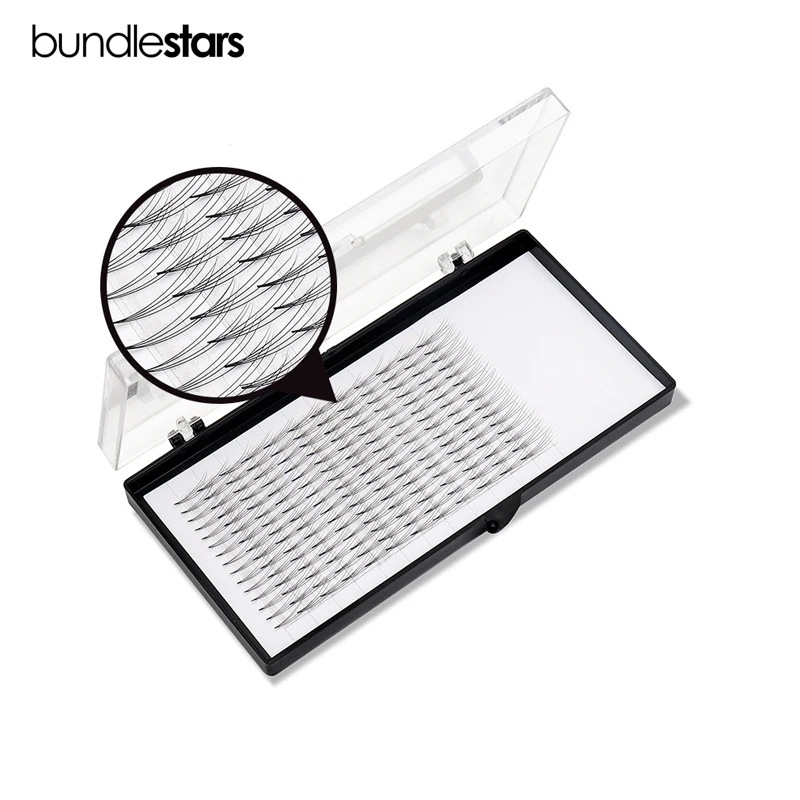 
New Arrival Wholesale Beauty Supply Russian Volume Lashes Pre Made Fans 3D 5D Short Stem made in China 