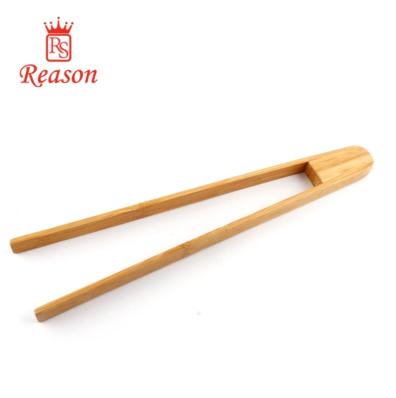 Food Grade Bamboo Food Tong , Eco-Friendly BBQ Grill Tong, Kitchen Cooking Chicken Tong