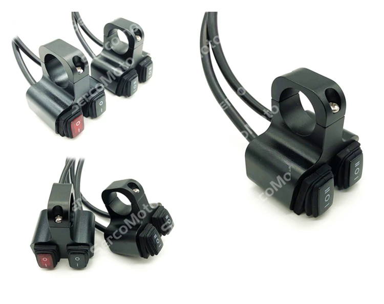 Sercomoto Universal 12V Motorcycle light switches for CBR600RR/GSX-R600/Ninja 250R/YZF-R6/GSX-R1000/ Ninja ZX-6R/CBR 1000RR