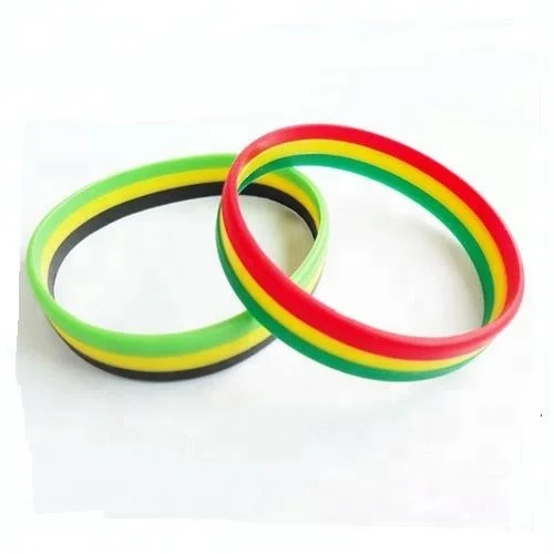 France Germany Italy Spain USA Country National Silicone Flag Bracelet