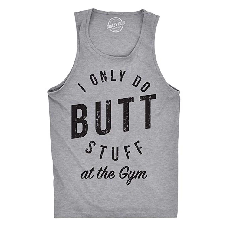 
Custom Breathable Cotton Sports Wholesale Gym Tank Tops vest men 