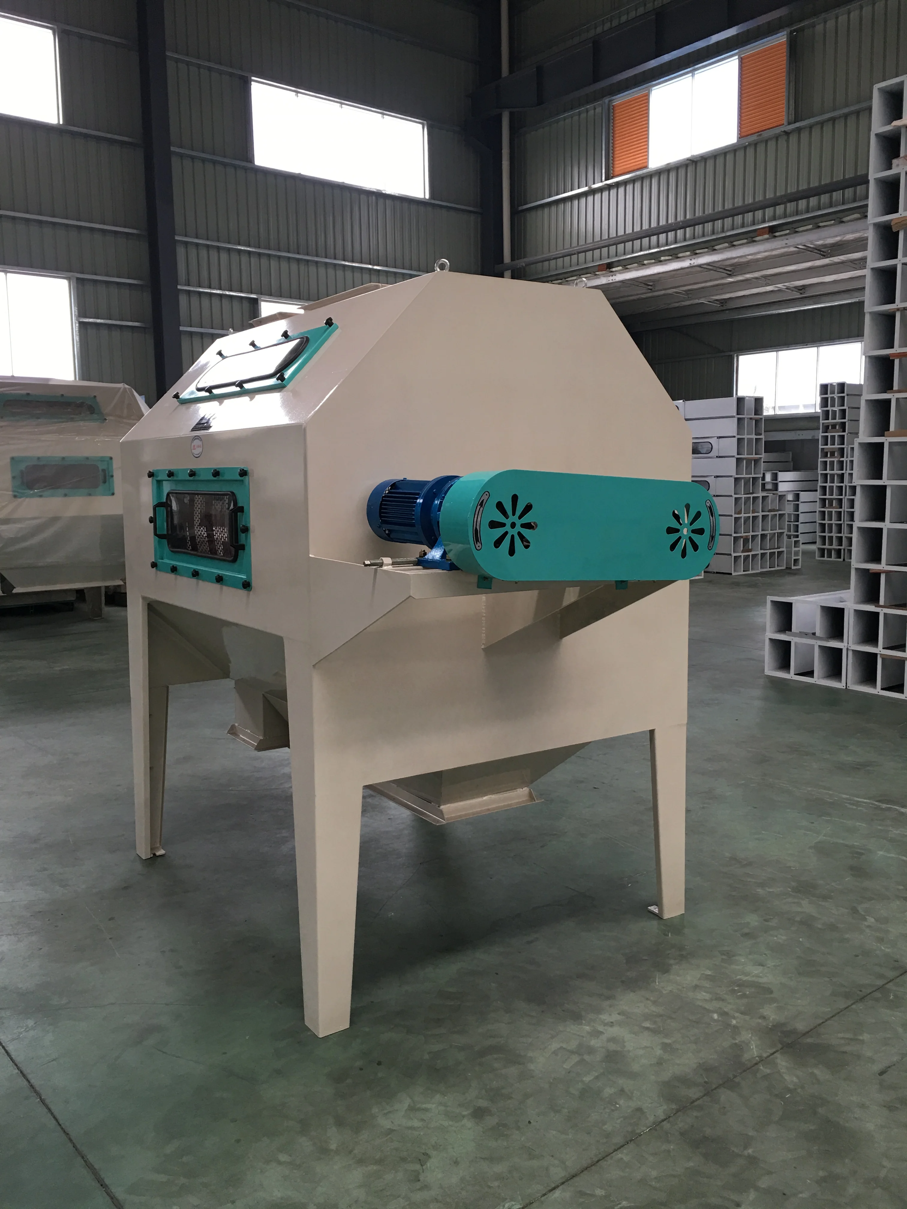 paddy cylindric cleaning sieve drum precleaner machine