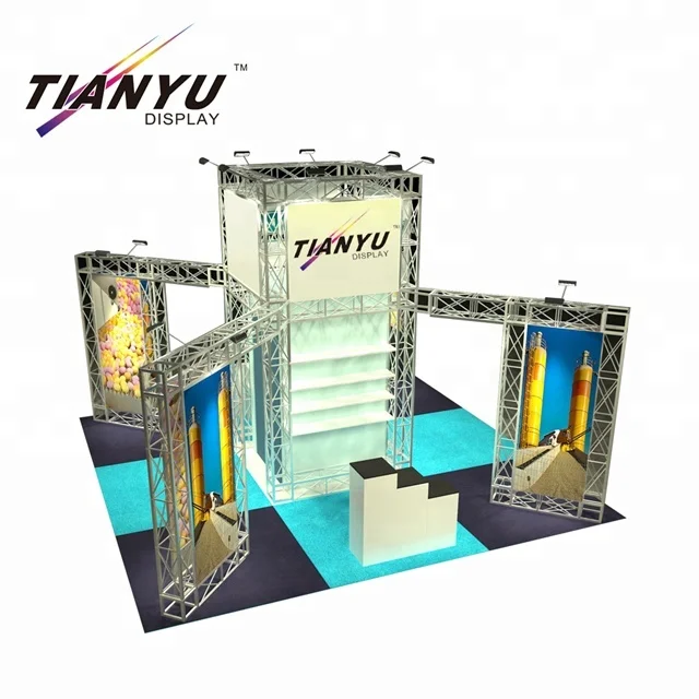 3D exhibition booth design trade show exhibit truss booth display