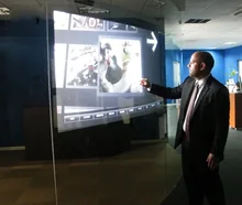 42 inch Capacitive multi touch foil,6 points interactive projection touch foil through glass, driver free, plug and play