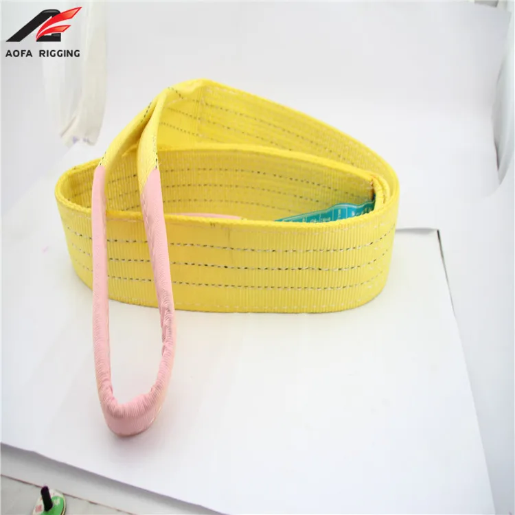Дешевые Белый Зеленый 50 тонн 1 т безопасный 5 '10 м кольцо трубчатые лифт хлопок стропы полиэстер четыре слой лямки слинга