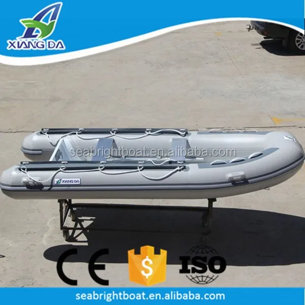 Aluminum Hull Material and Outboard Engine Type PVC or Hypalon Material Commercial RIB Inflatable Double Hull Boat with Prices
