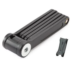 Велосипедный складной замок с ключами, защита от кражи, коррозии, сталь, черный цвет, 6 соединений