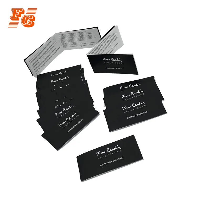 Printing product folding brochure instructions manual