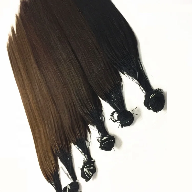 100% натуральные китайские волосы прямая линия перьев для наращивания натуральных волос