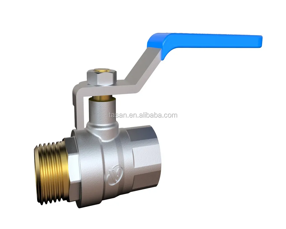 S1106 051 CE high quality BSP long life 600wog brass DN15 PN16 male threa long handle brass Ball Valve