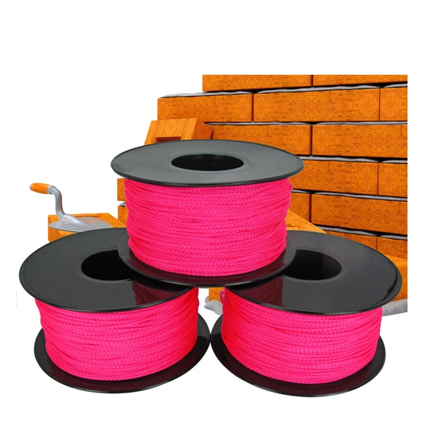 Fluorescent pink #18 braided nylon mason string line 100m reel