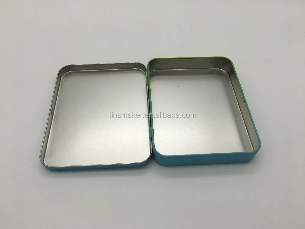 Top quality makeup tools perfume packaging metal tin boxes with hinged lid