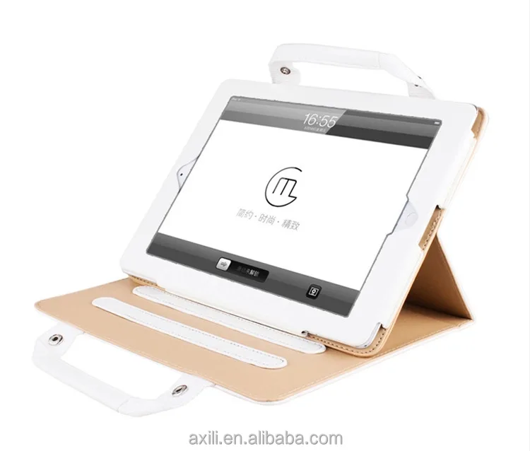 
Korea Style Leather Case Cover for ipad5 6 air2 Handbag mini1/2/3 Protective Cover Bag for ipad4/3/2 air Mini Leather handbag 