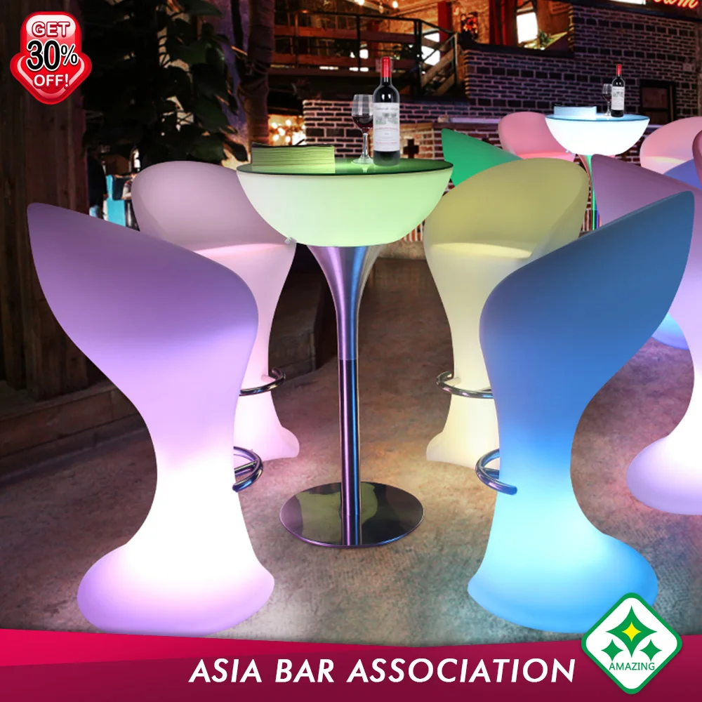 
Modern light up Bar Table night club furniture 