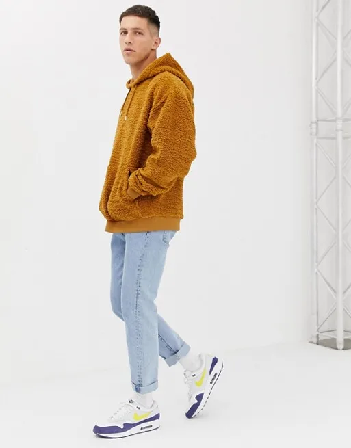 
Wholesale Bulk Plain OEM Apparel High Quality Plain Sherpa Berber Fleece Hoodies 