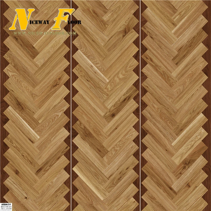 12mm HDF Laminate Wooden french Parquet Flooring
