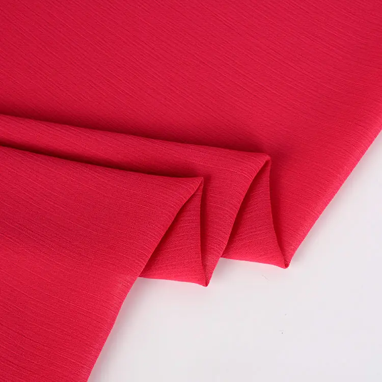 
Wholesale Fashion Crepe Chiffon Dubai Bubble Chiffon Fabric Rolls 