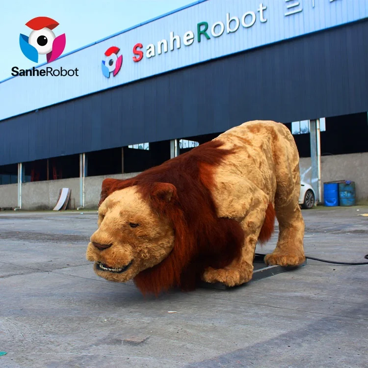 Factory Lion king statues fur life like kind mechanical and animatronic lion for sale