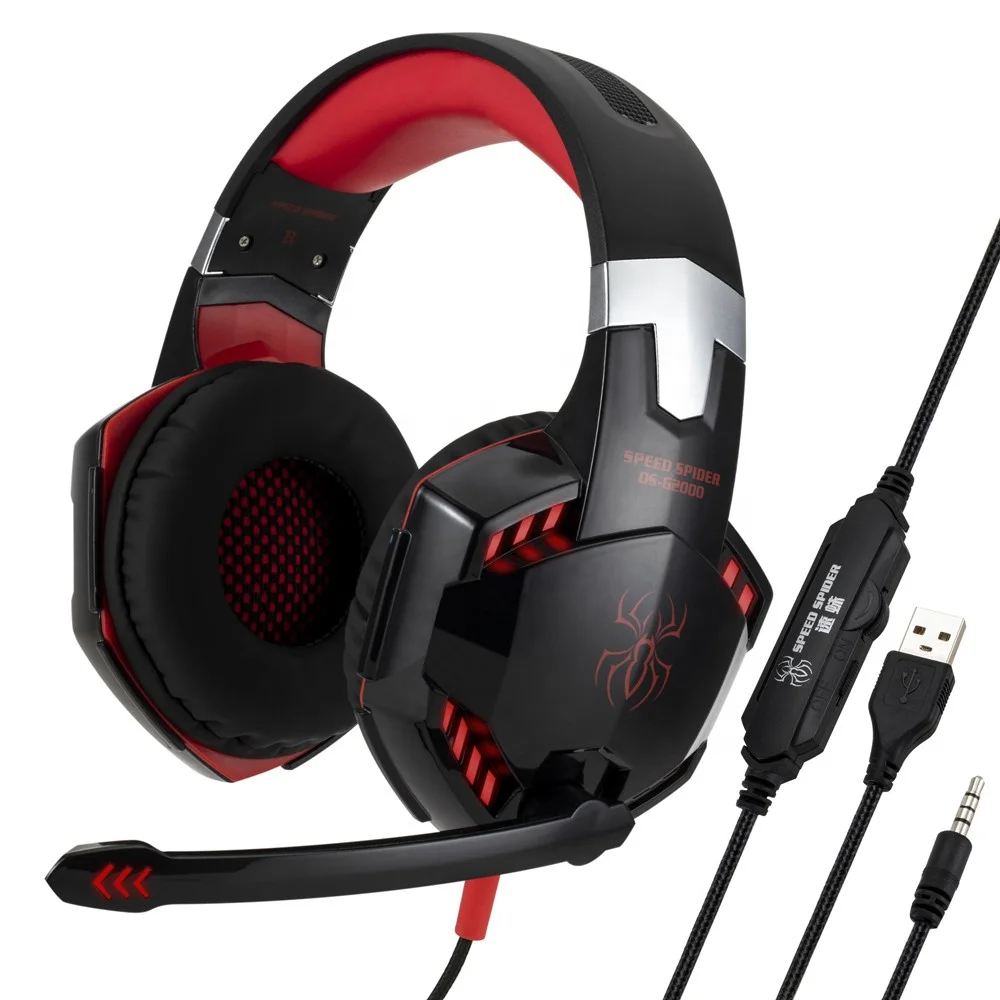 2019 Best Quality Headset OEM Brands 3.5mm Audio Microfono Headphone Audifonos Gamer PC