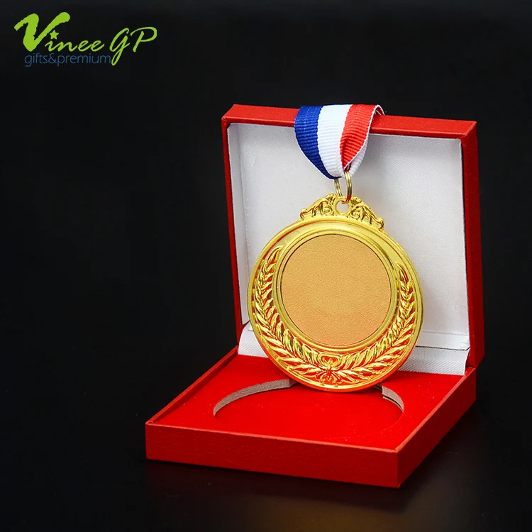 
Wholesale Price Custom made running medals Souvenir Blank Gold finisher Sport Marathon Gymnastic Coin Award Medal with ribbon 